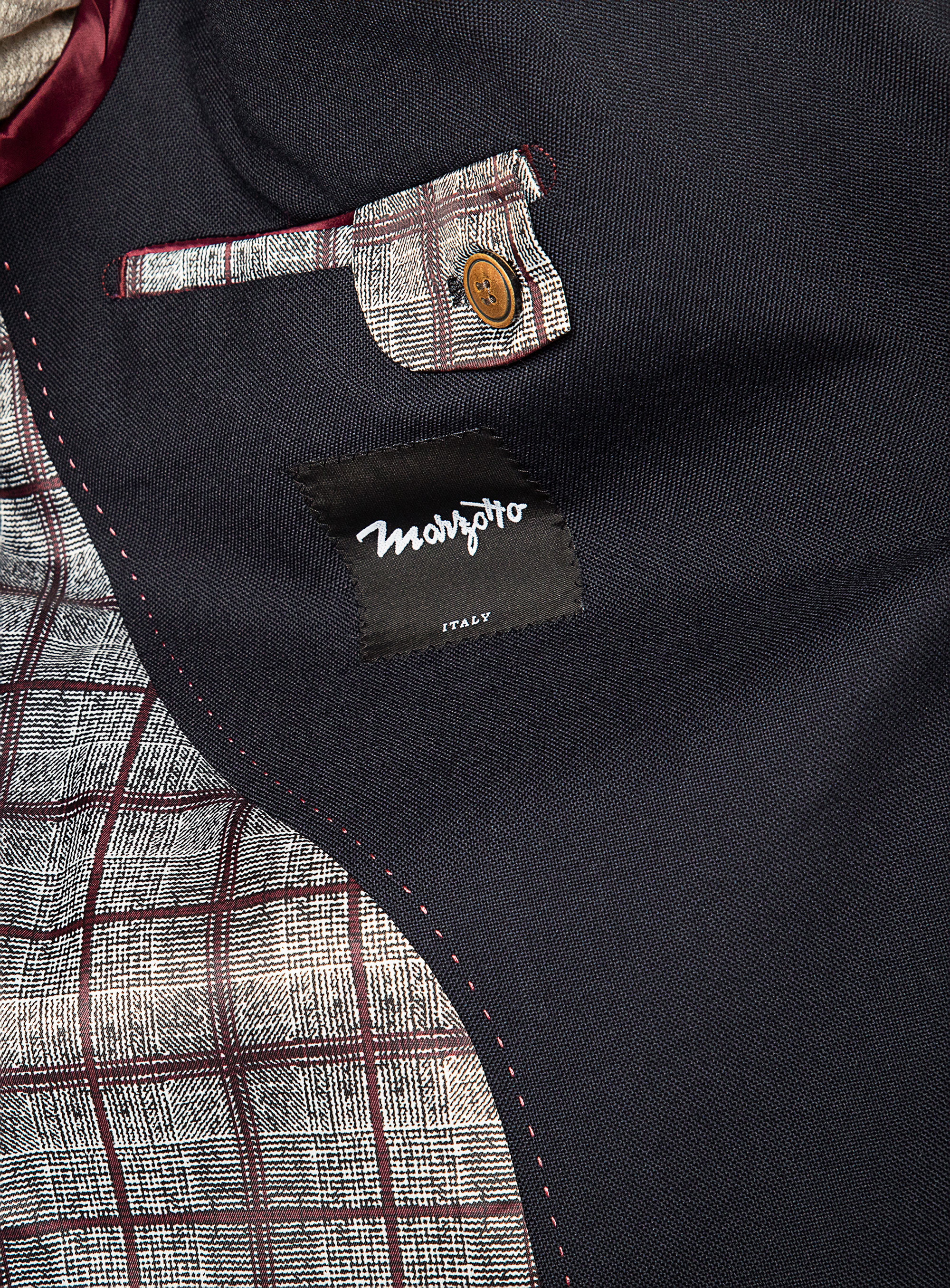 Prato Marzotto Navy Blazer