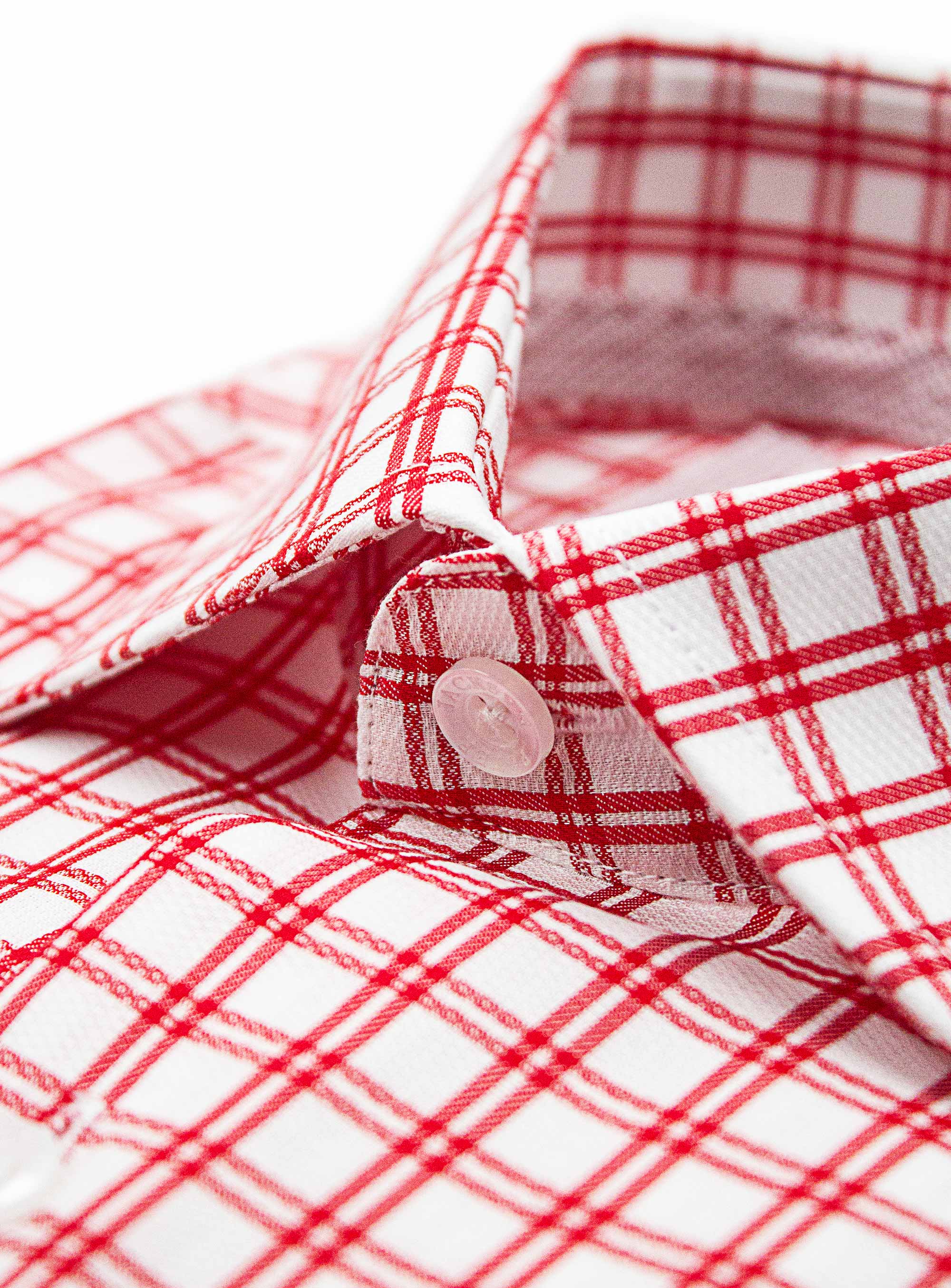 Men {collection_title} Milan Red Check Shirt Peter Jackson