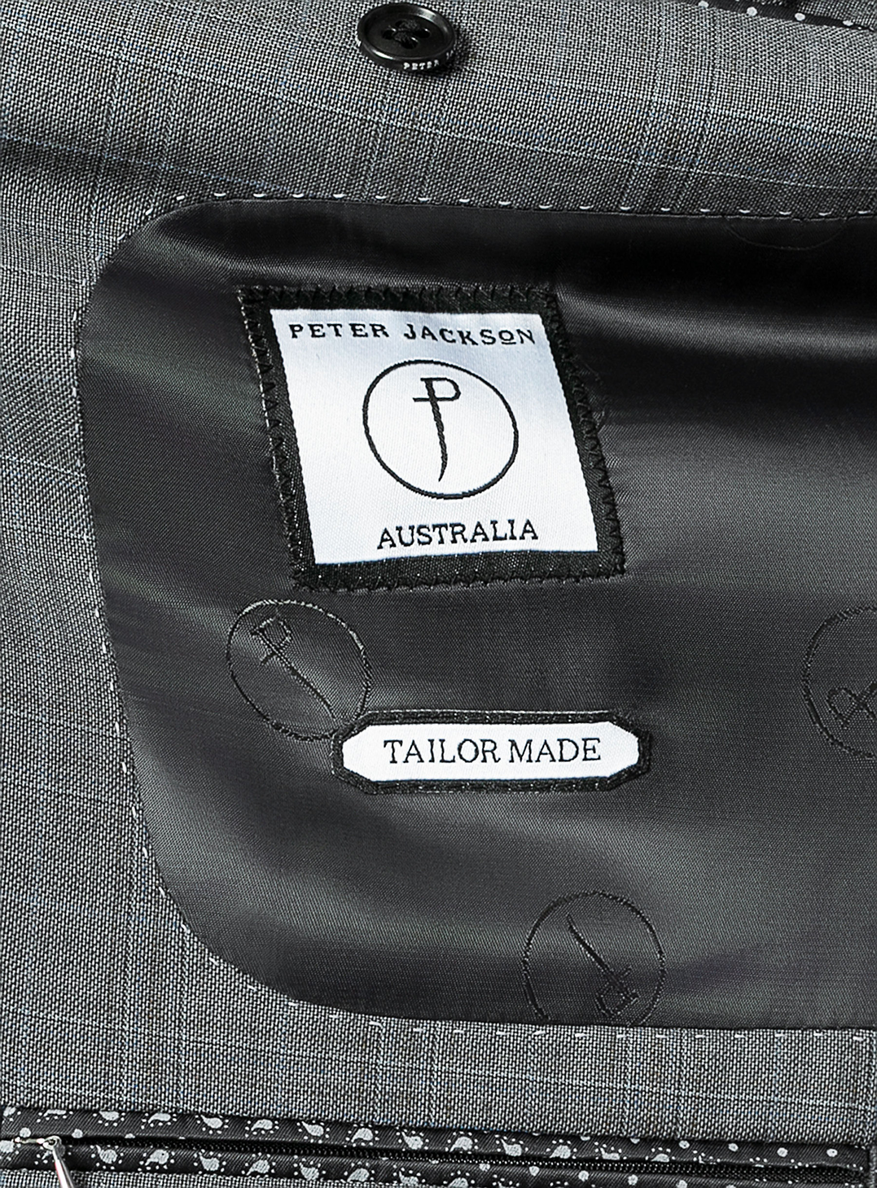 Men {collection_title} Matteo Grey Blue Plaid Suit Peter Jackson