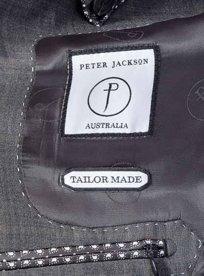 Men {collection_title} Allende Grey Taupe Overcheck Suit Peter Jackson