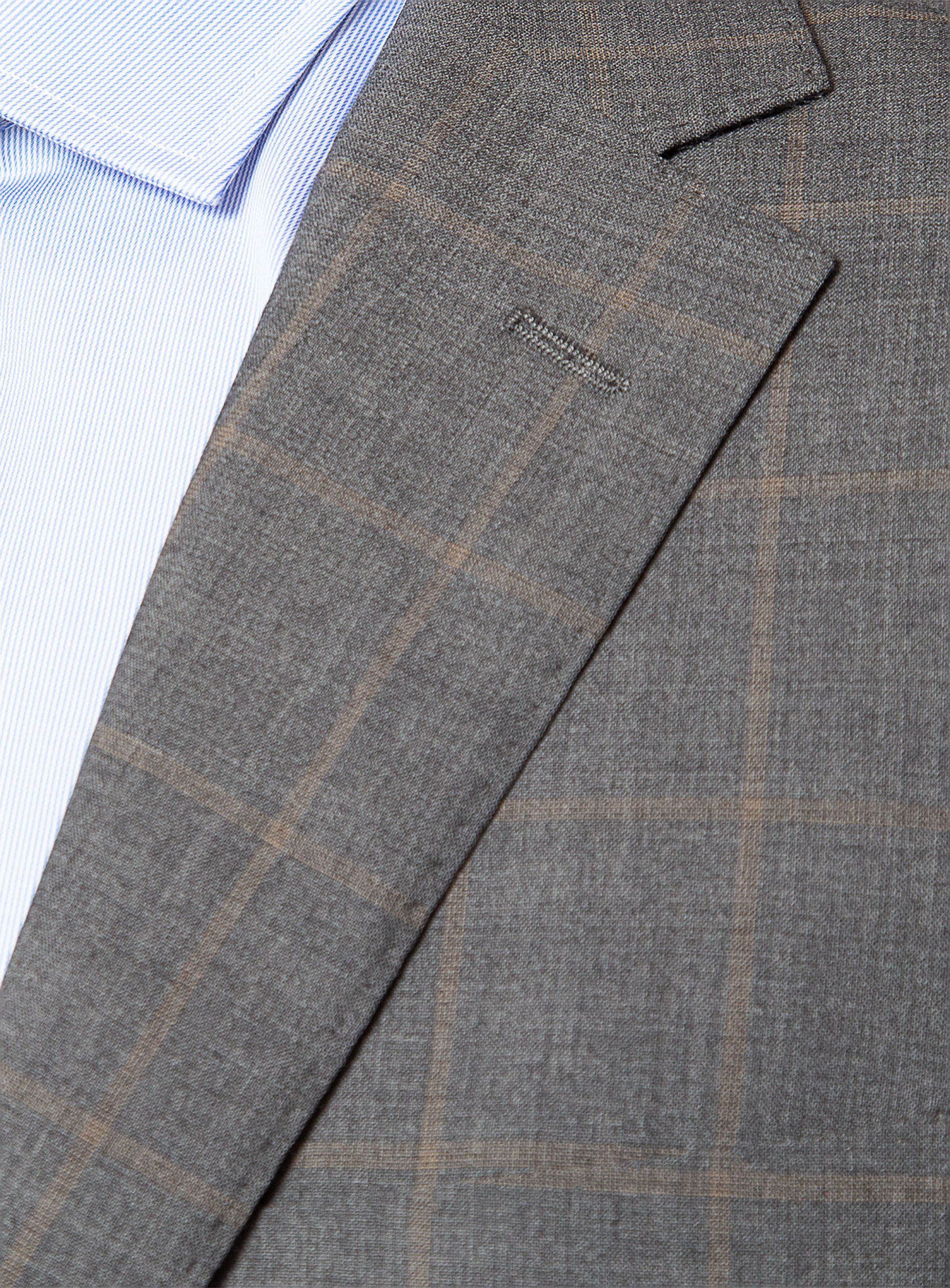 Men {collection_title} Allende Grey Taupe Overcheck Suit Peter Jackson