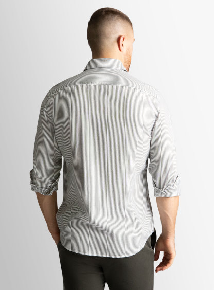 Carrara Green Stripe Oxford