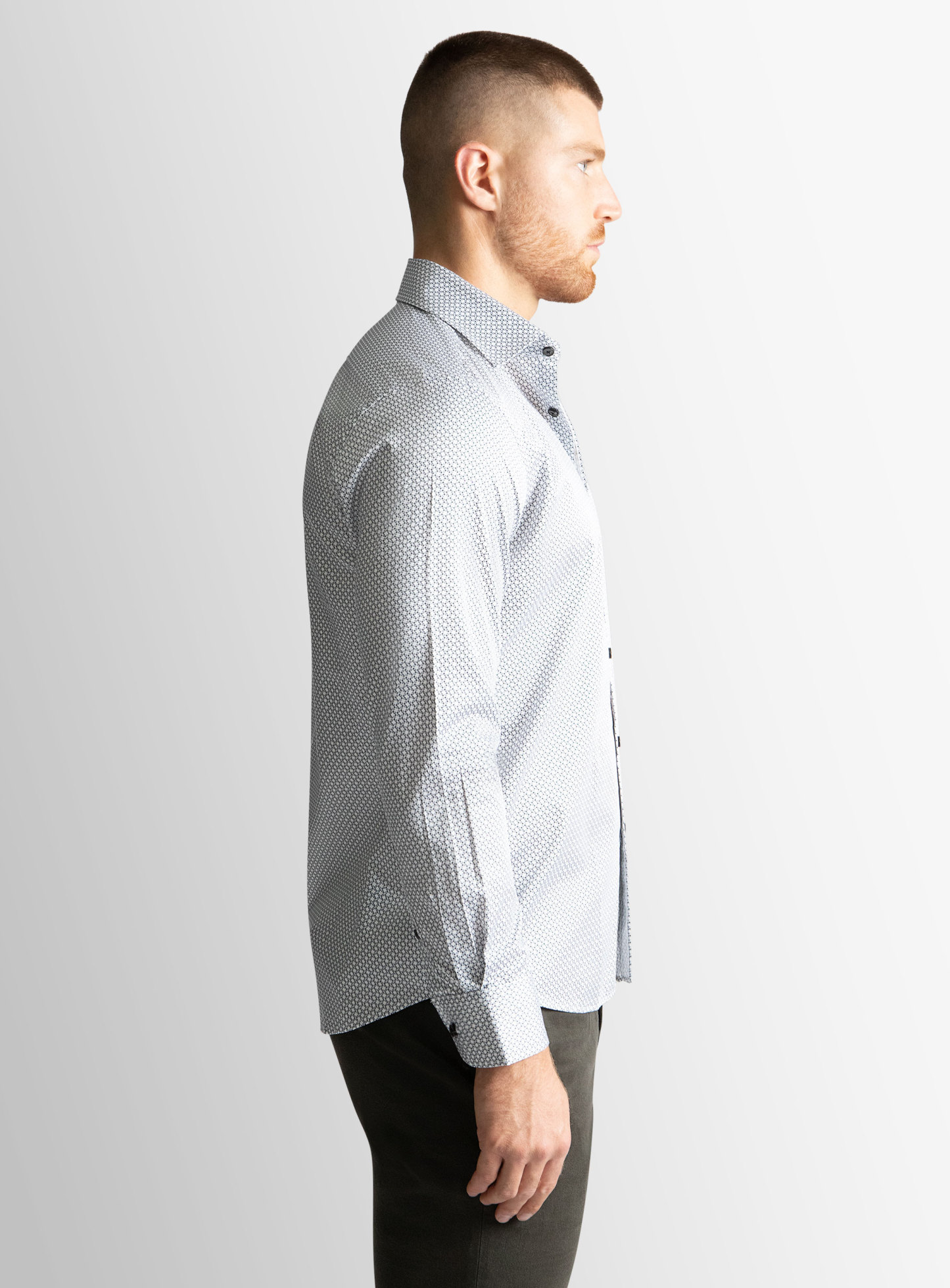 Bolzano White Base with Black Print