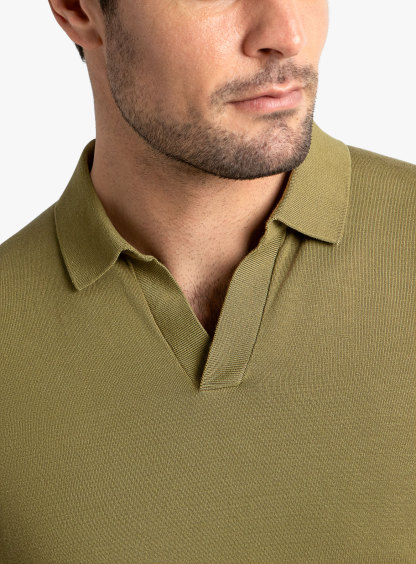 Asti Short Sleeve Olive Polo