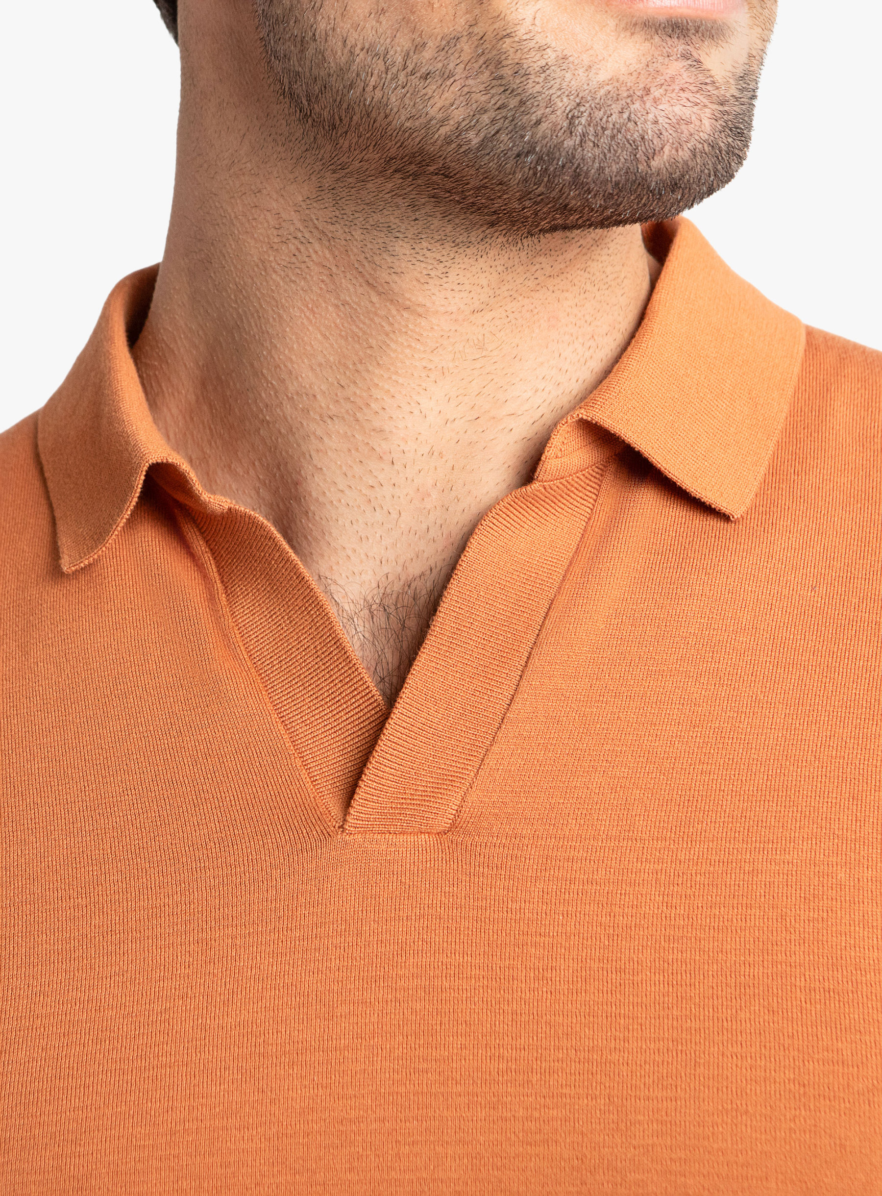 Asti Short Sleeve Rust Orange Polo