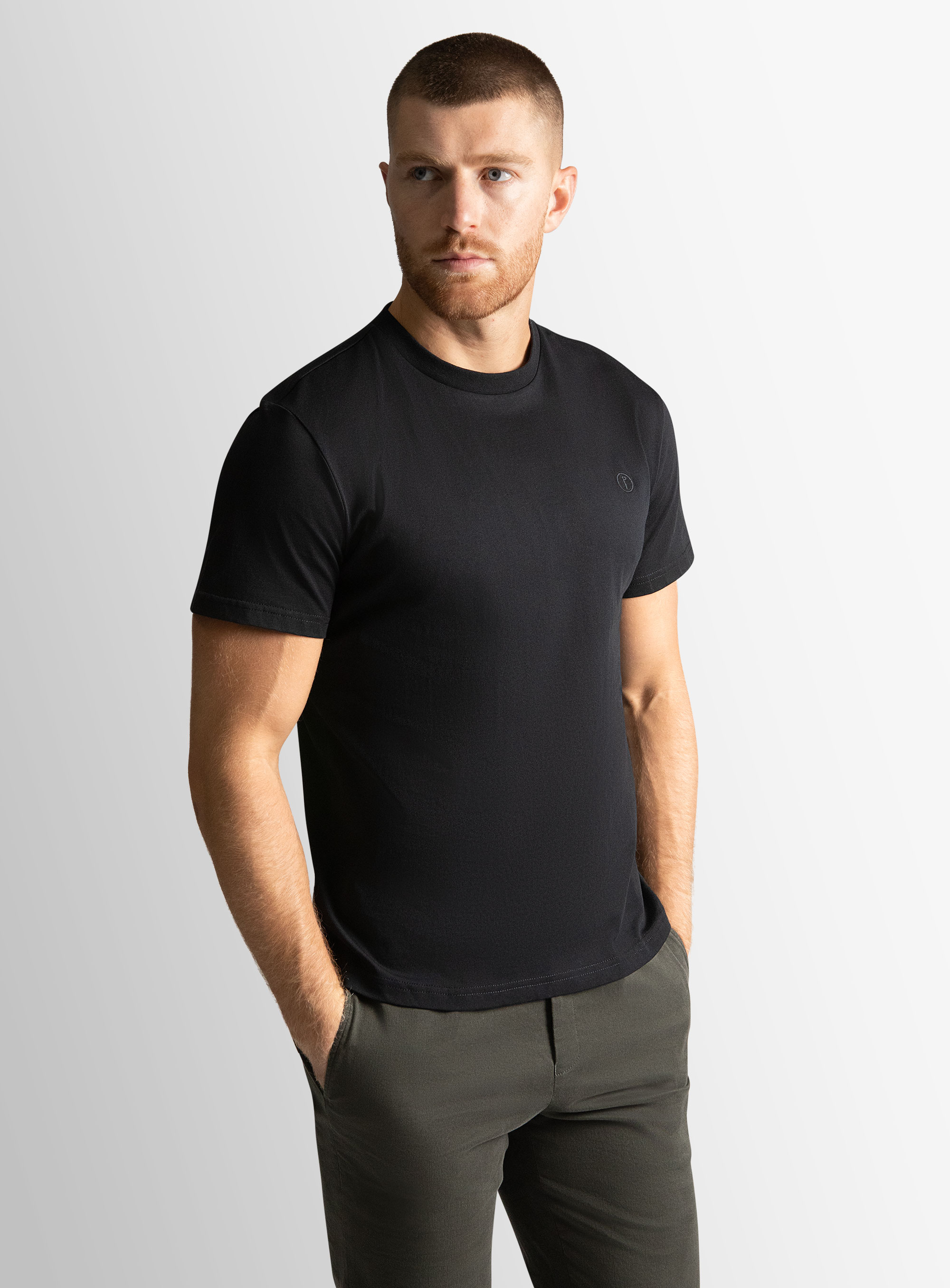 Naples Plain Black Tee