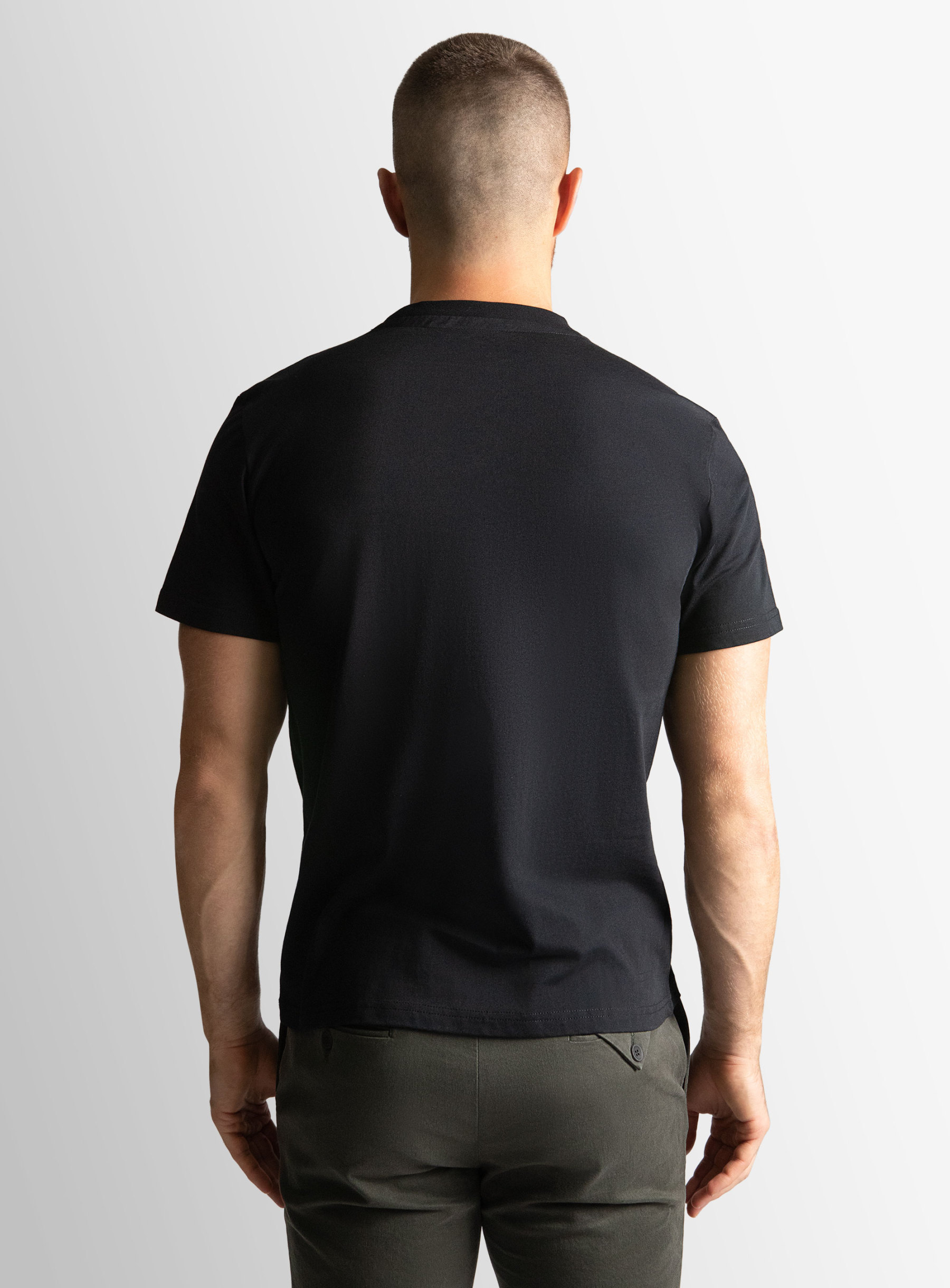 Naples Plain Black Tee