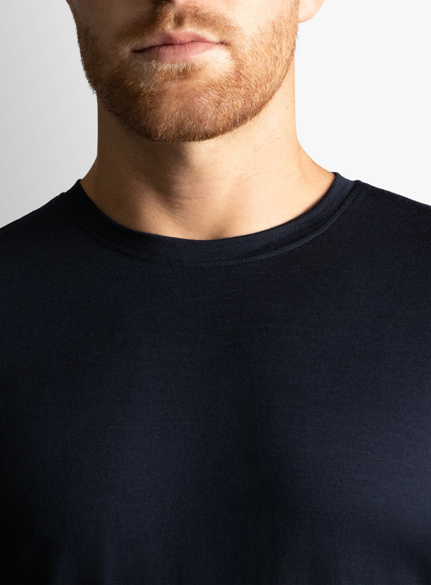 Merino Wool Navy Tee