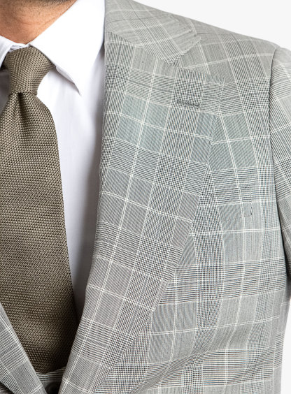 Varese Grey Plaid Suit
