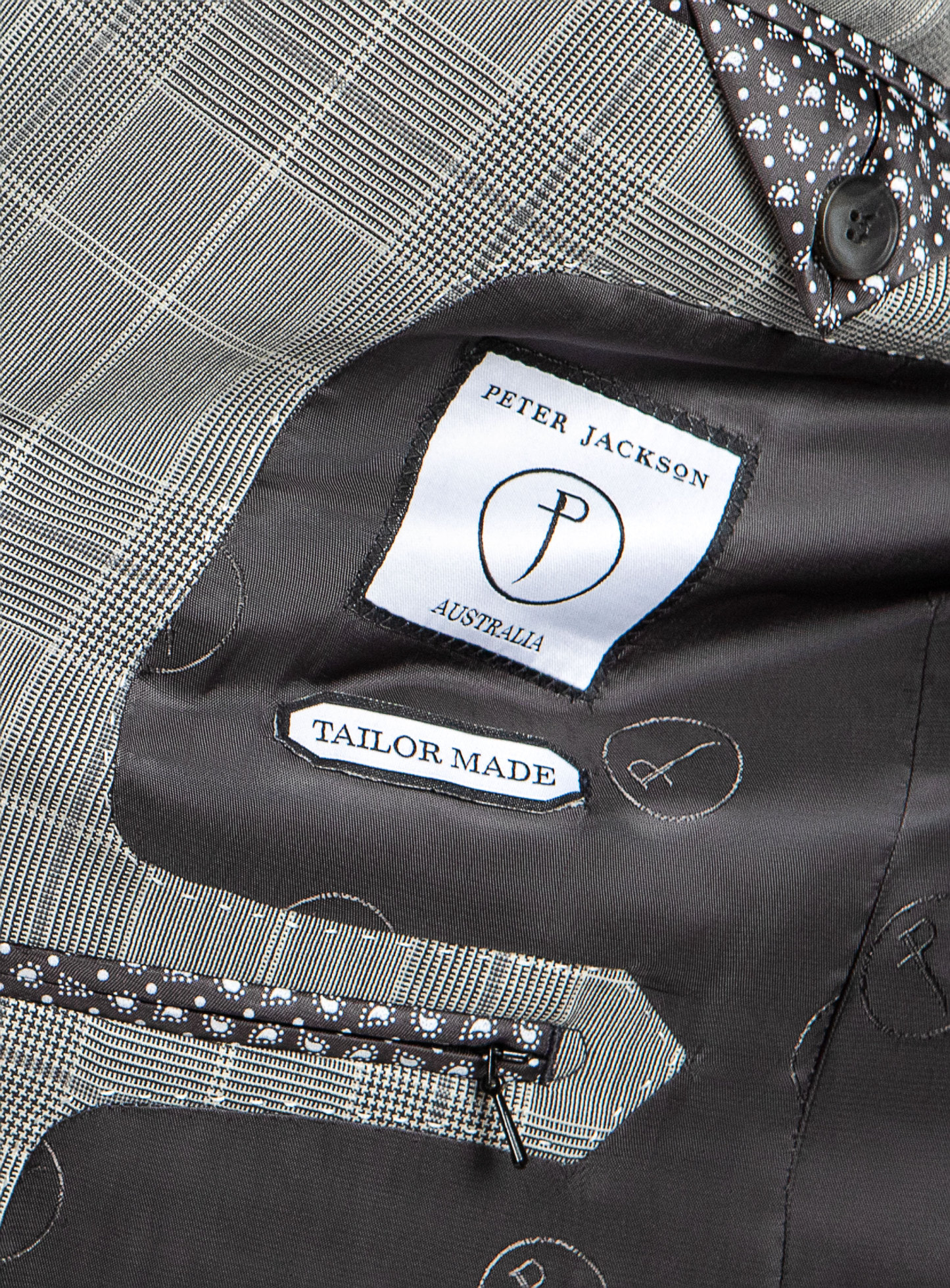 Varese Grey Plaid Suit