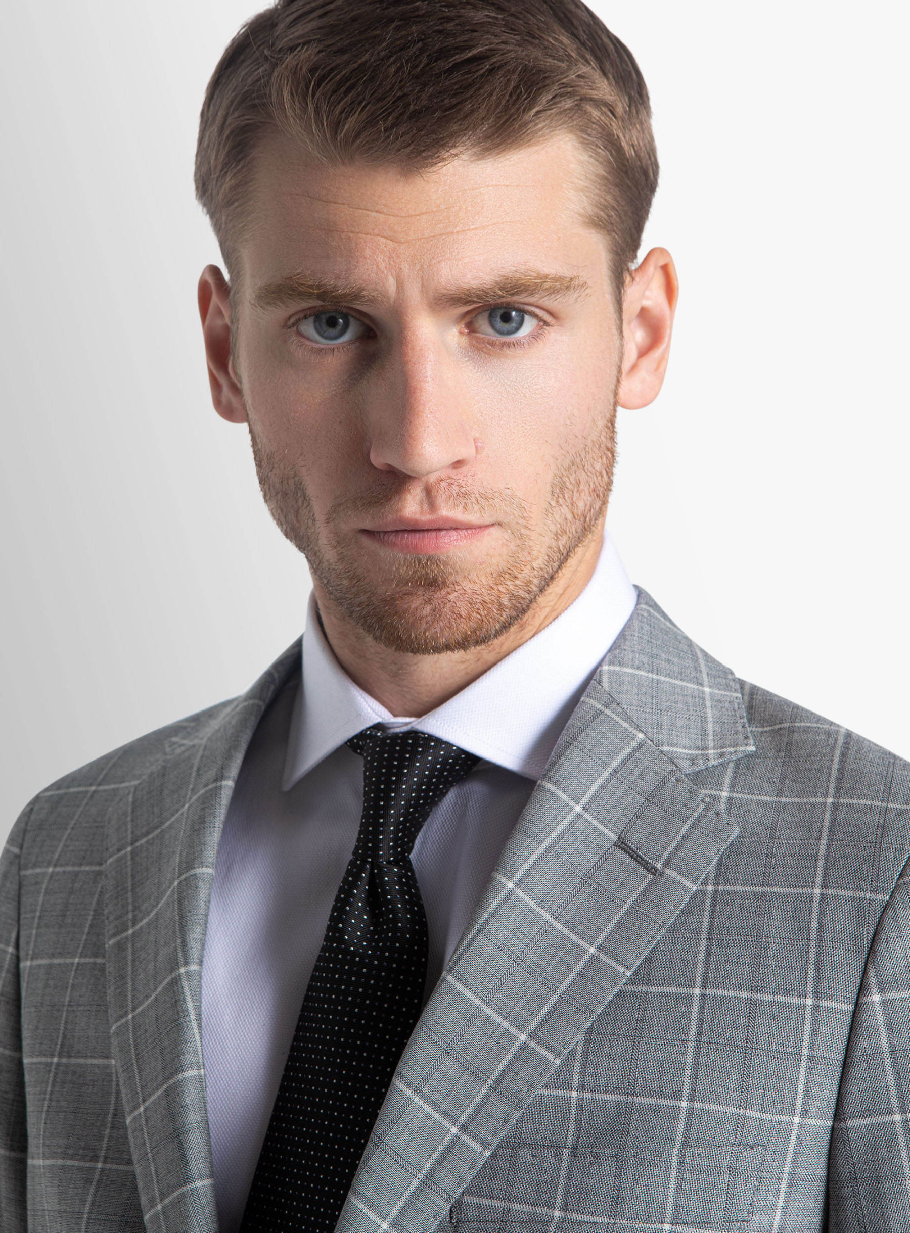 Giacomo Grey Plaid Suit