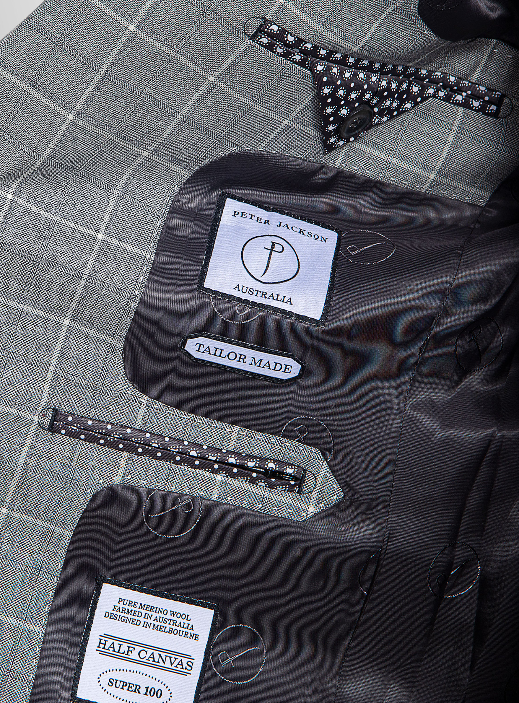 Giacomo Grey Plaid Suit