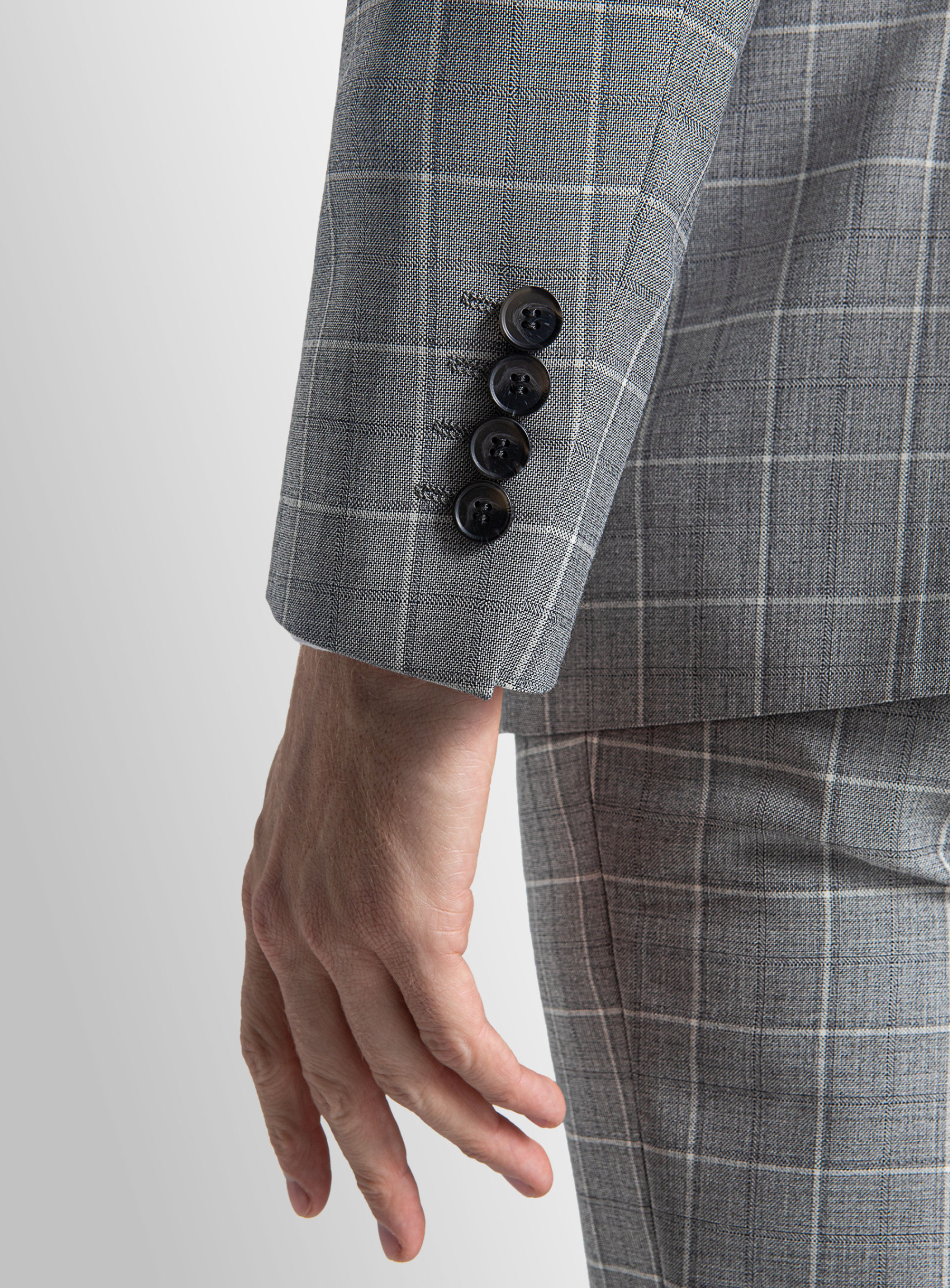 Giacomo Grey Plaid Suit