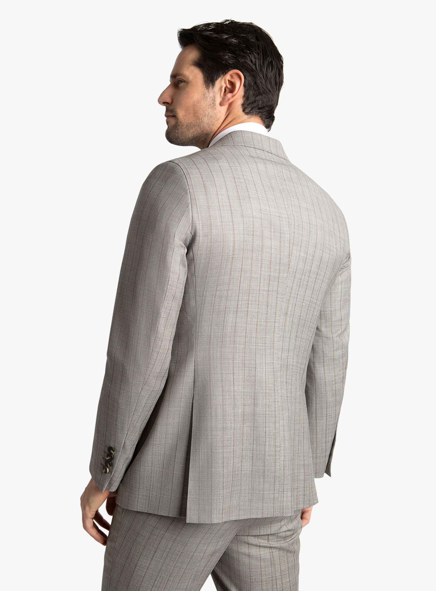 Positano Taupe Pinstripe Suit