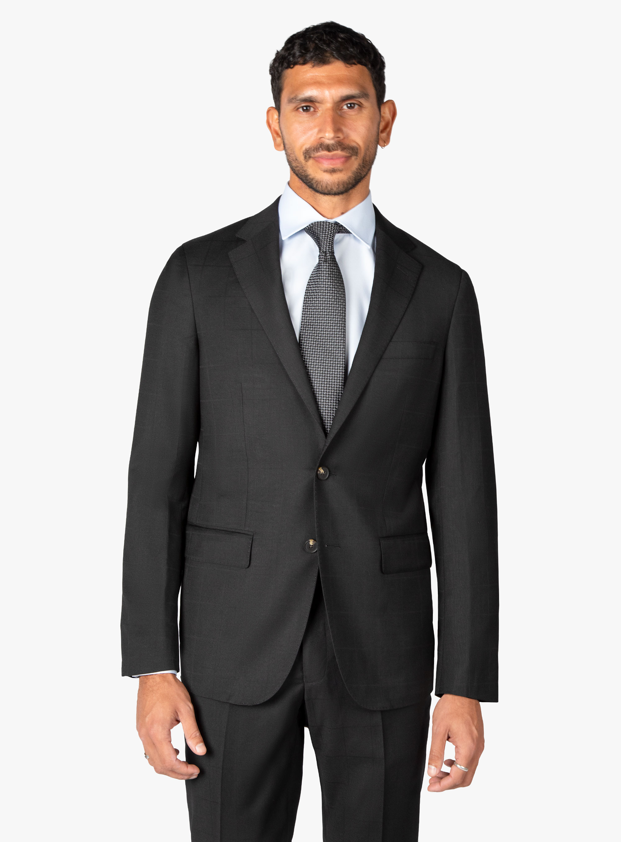 Furio Black Subtle Check Suit