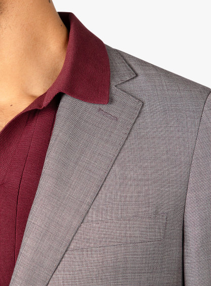 Antonio Plum Sharkskin Suit