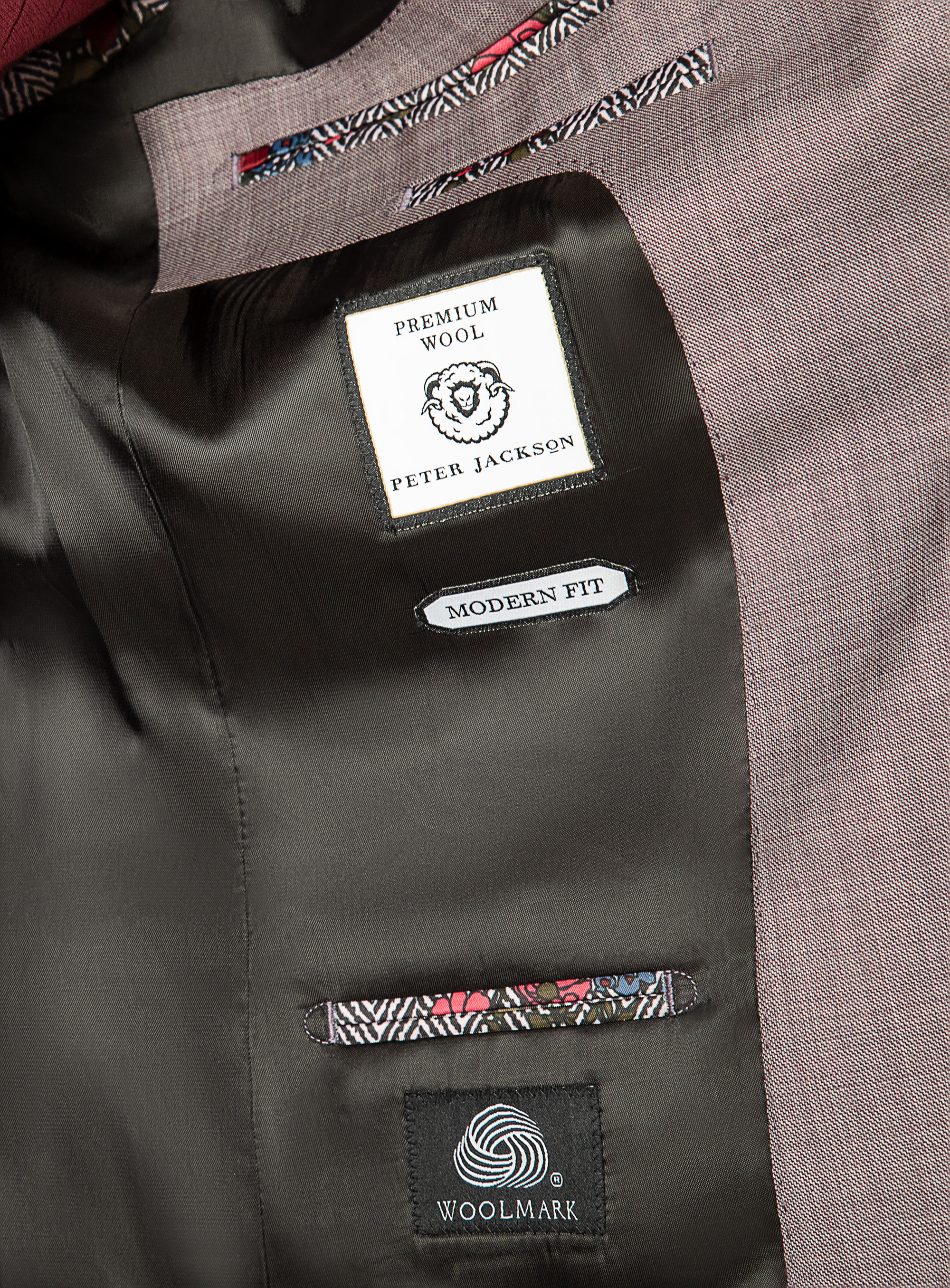 Antonio Plum Sharkskin Suit