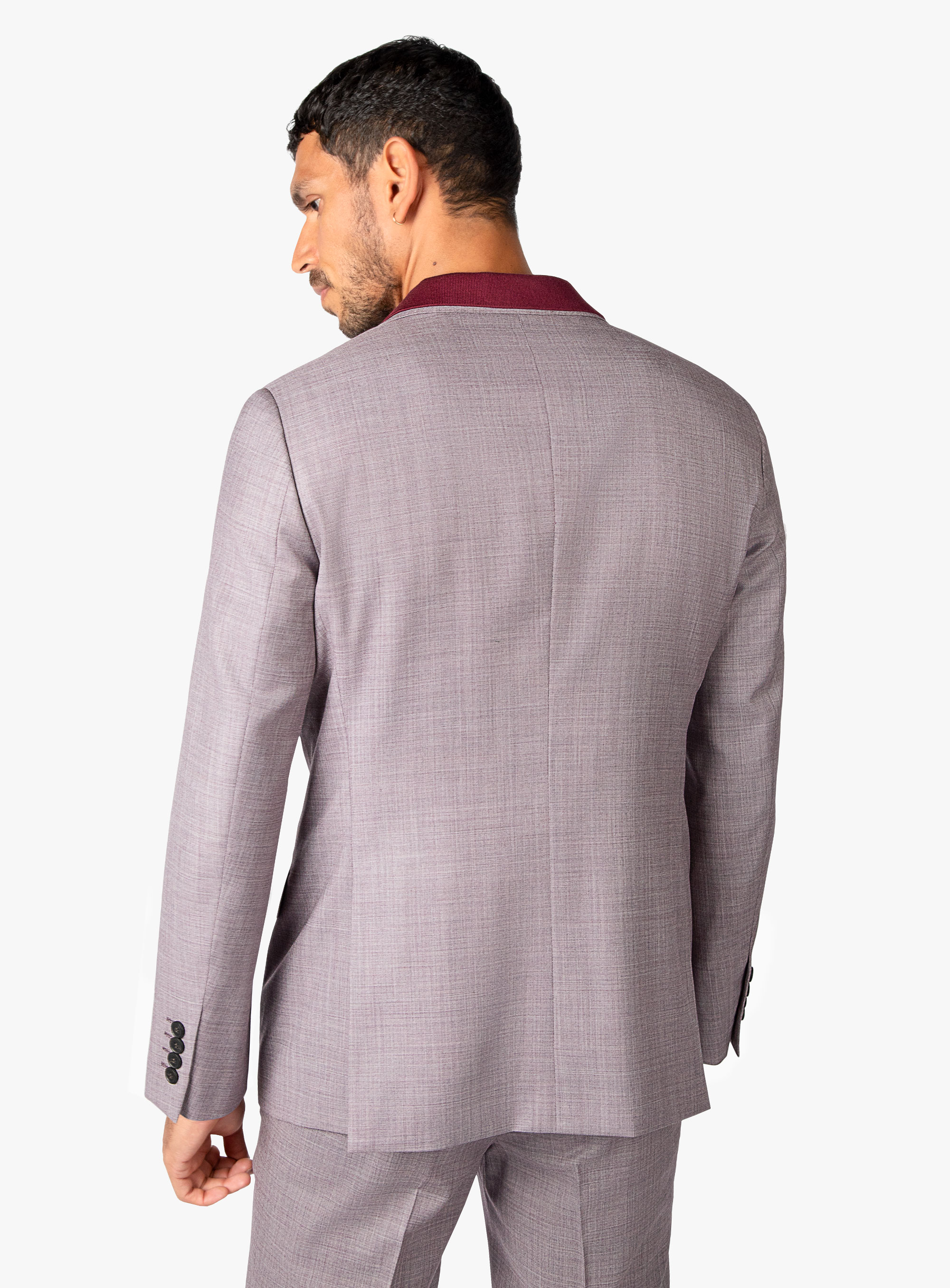 Antonio Plum Sharkskin Suit