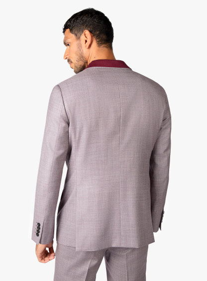 Antonio Plum Sharkskin Suit