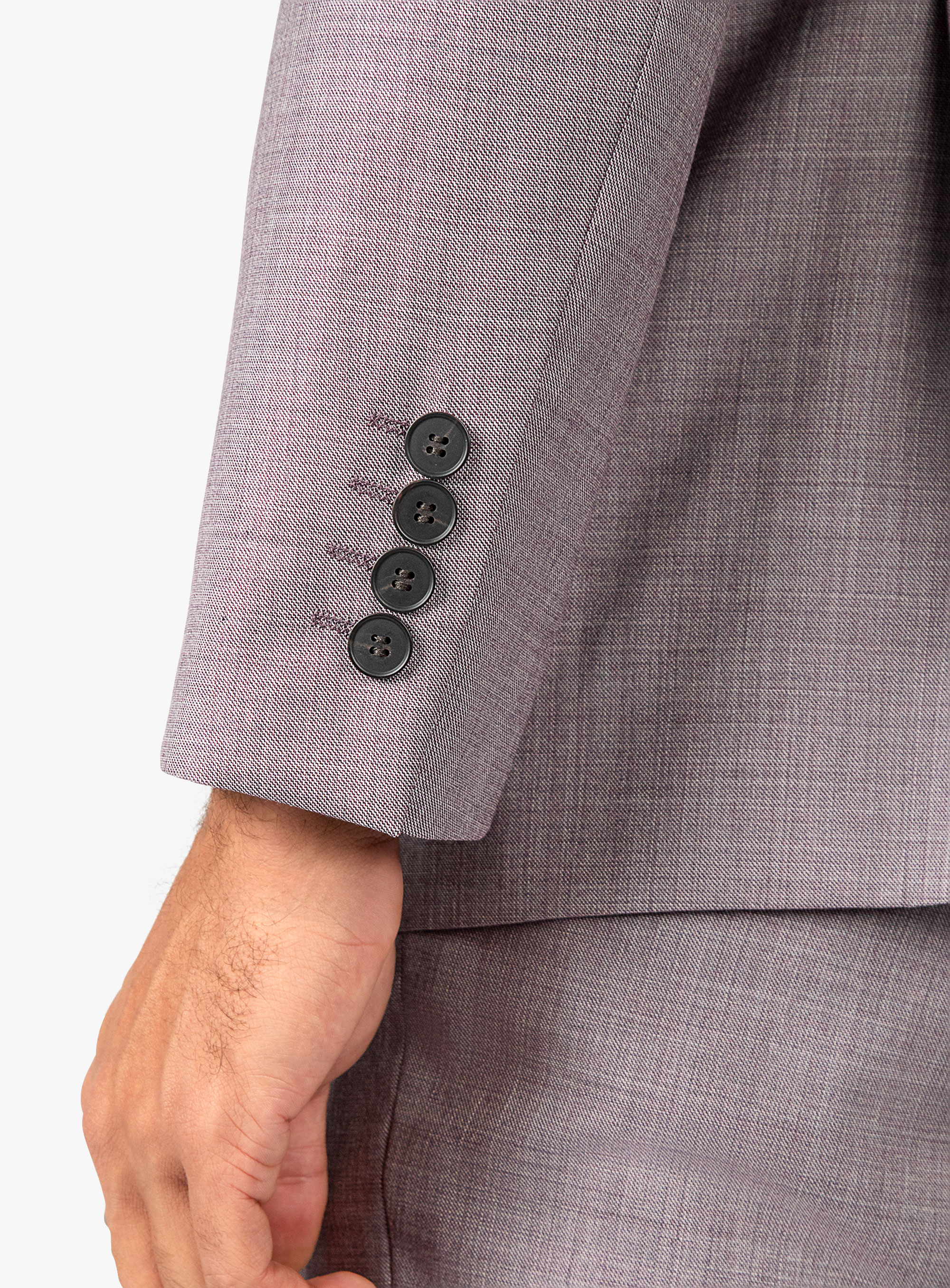 Antonio Plum Sharkskin Suit