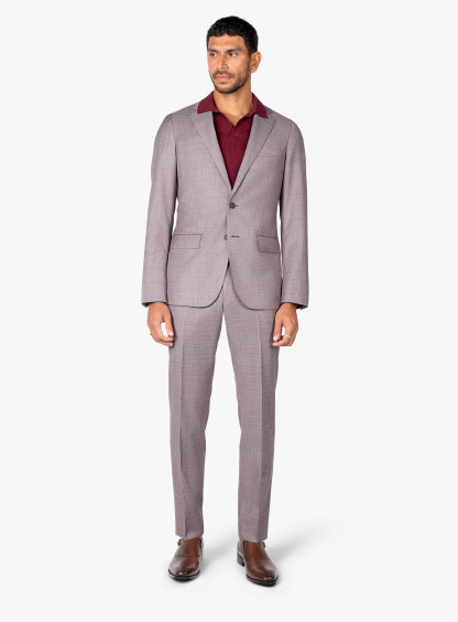 Antonio Plum Sharkskin Suit