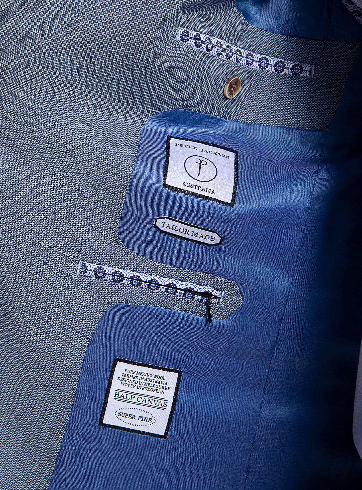 Tommaso Double Breasted Sky Suit