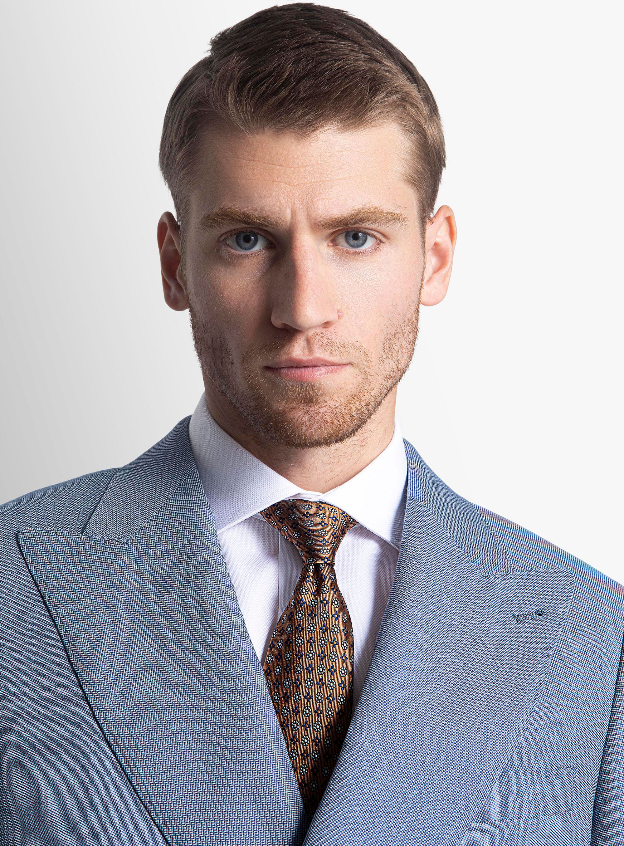 Tommaso Double Breasted Sky Suit