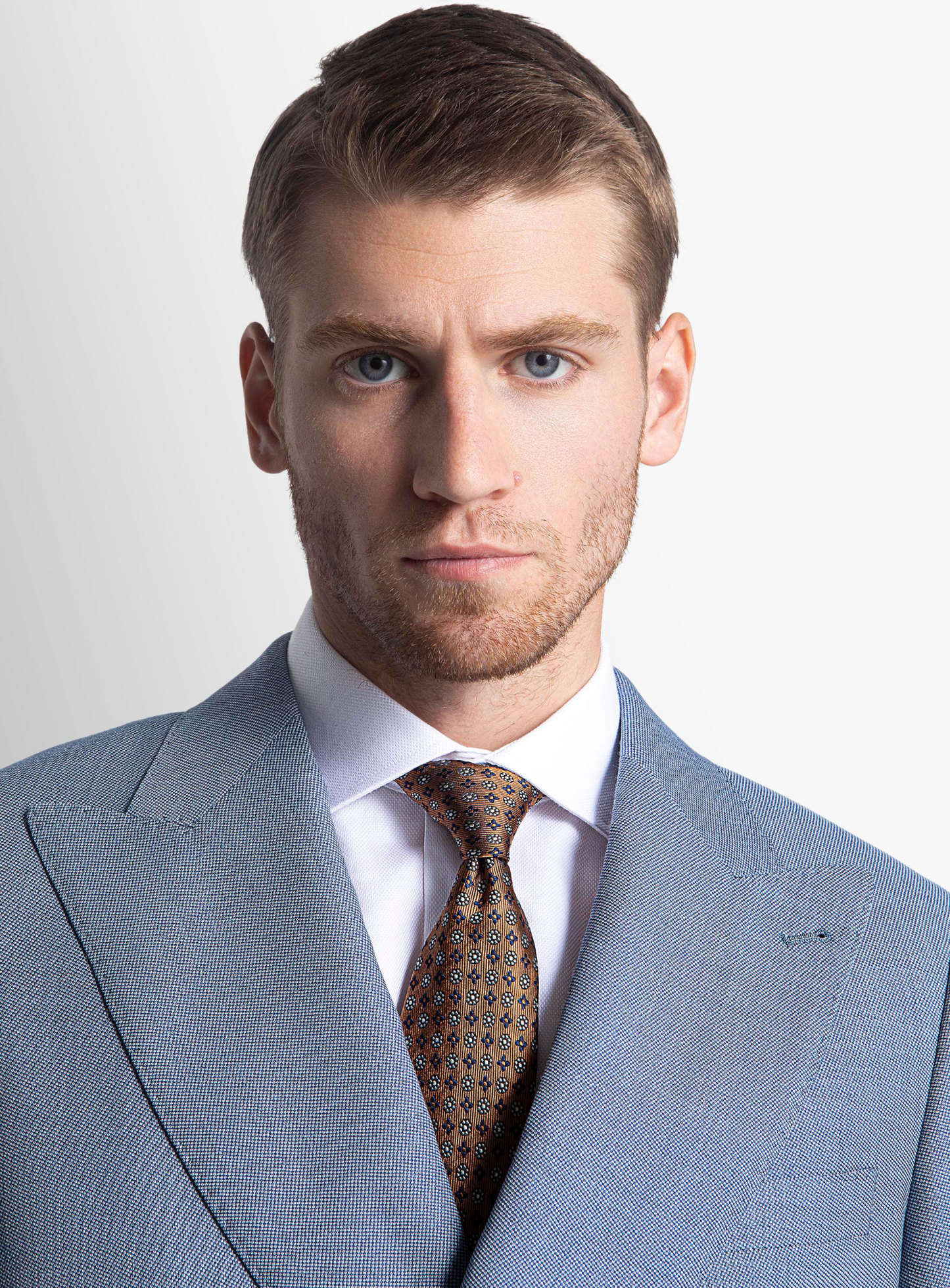Tommaso Double Breasted Sky Suit