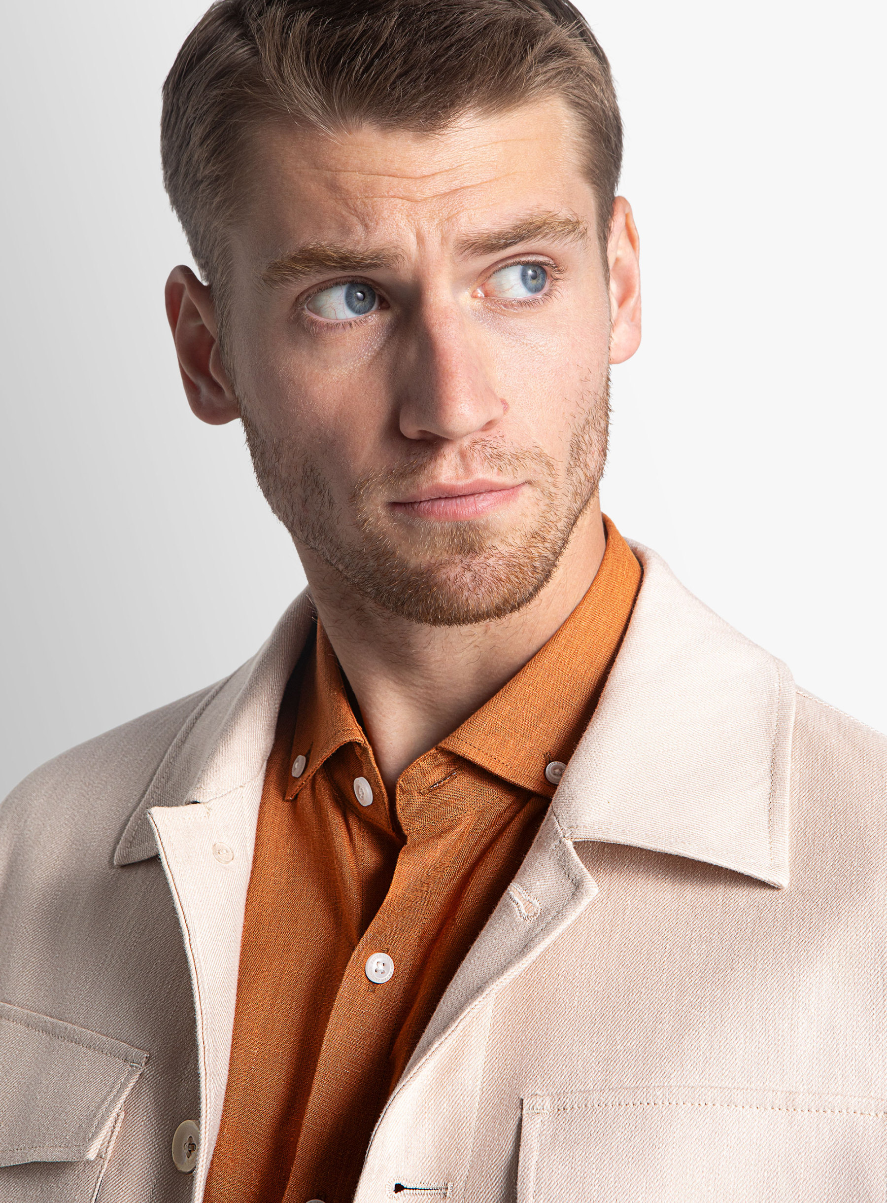 Orlando Taupe Linen Twill Jacket