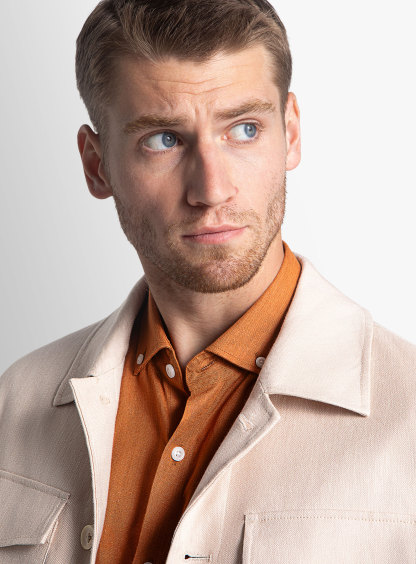 Orlando Taupe Linen Twill Jacket