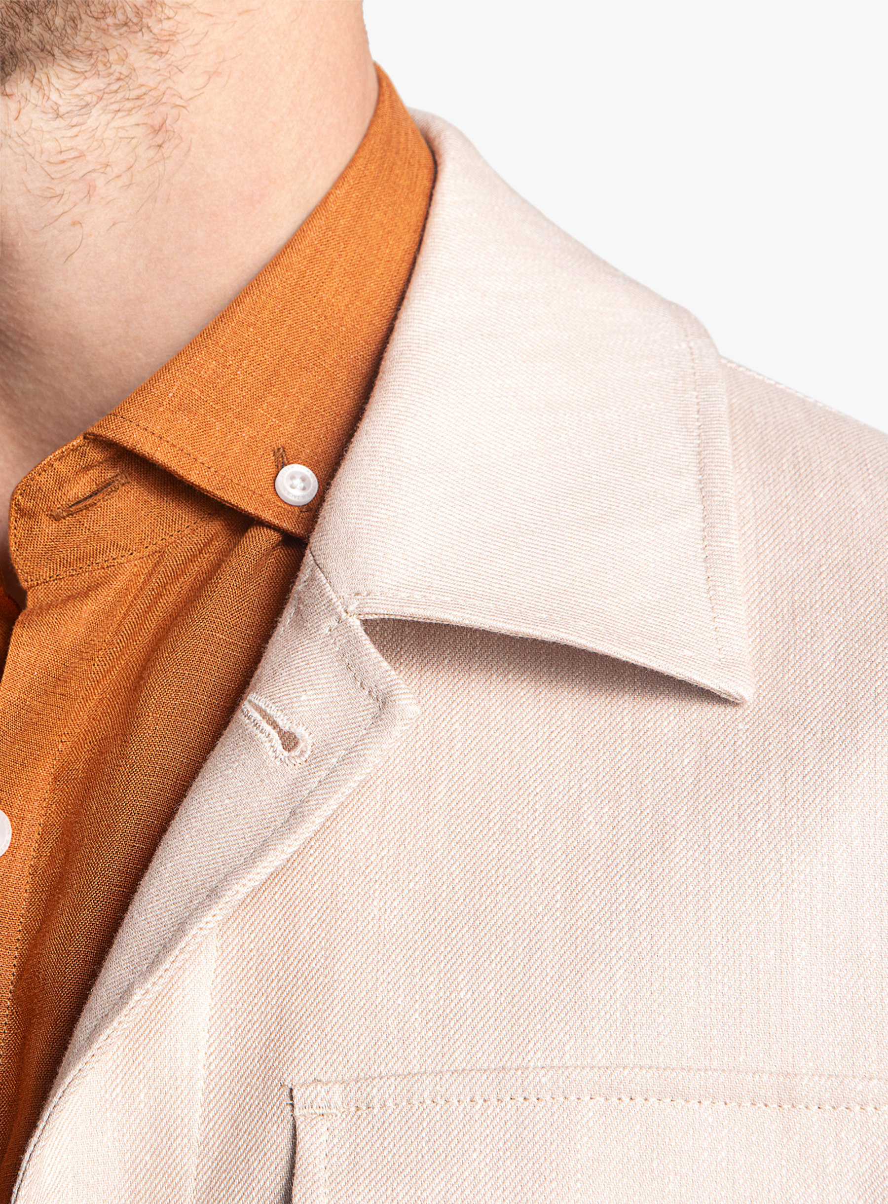 Orlando Taupe Linen Twill Jacket