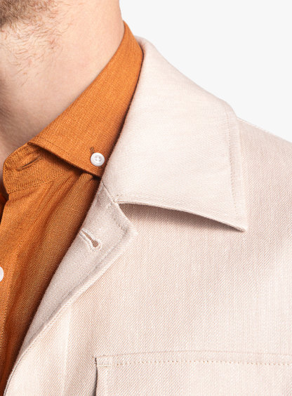 Orlando Taupe Linen Twill Jacket