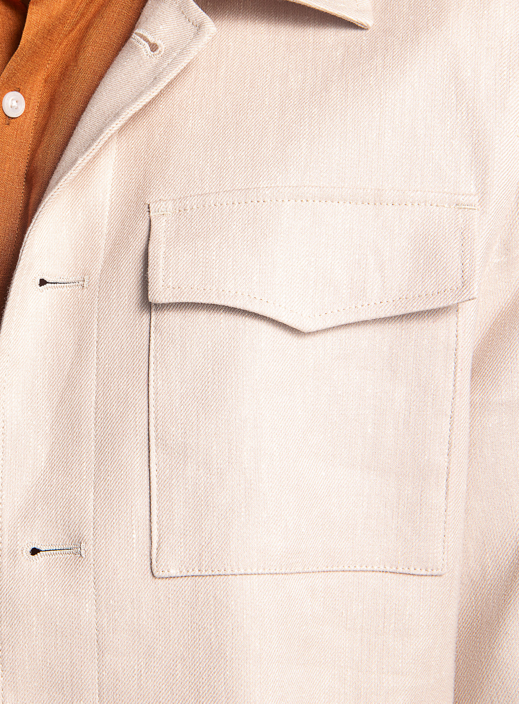 Orlando Taupe Linen Twill Jacket