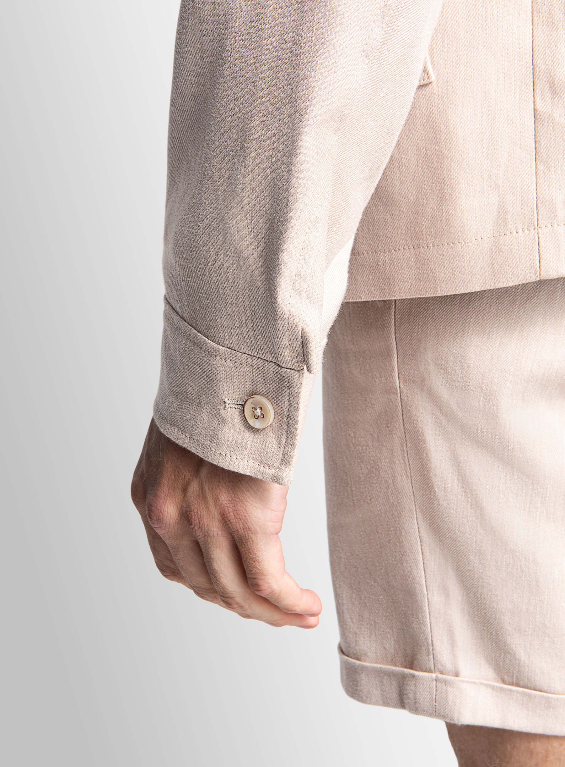 Orlando Taupe Linen Twill Jacket