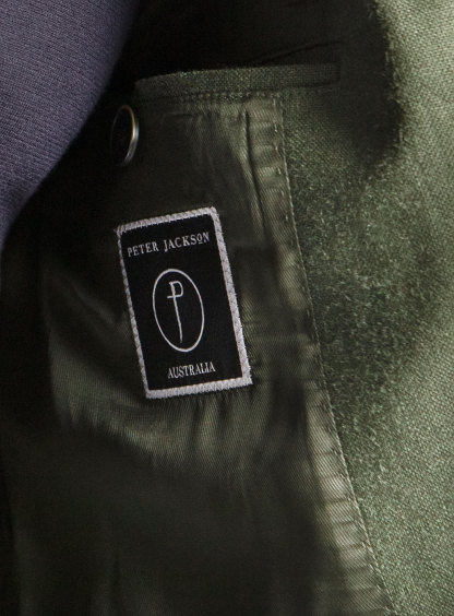 Oia Linen Green Jacket