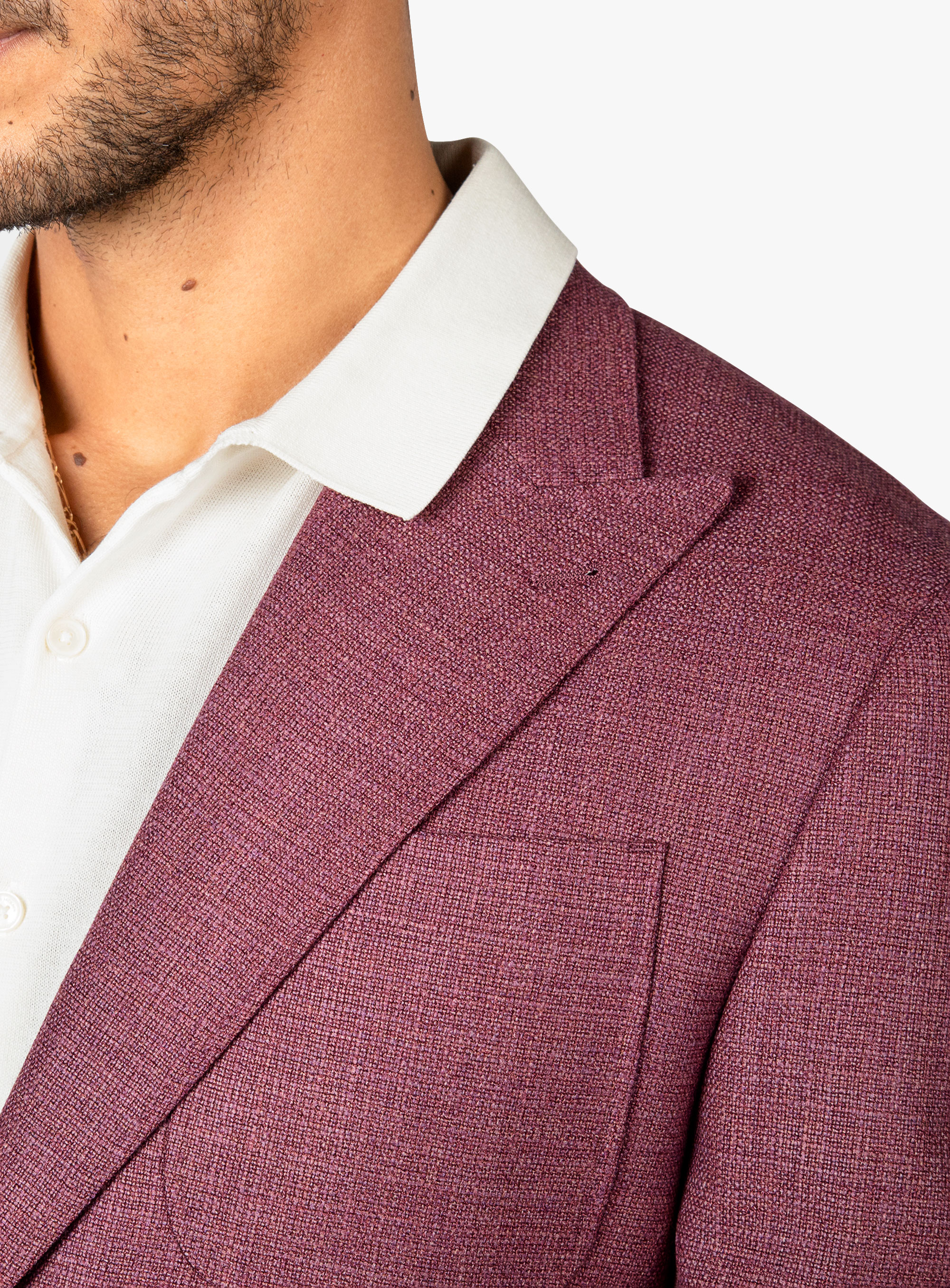 Picciano Plum Milled Basketweave Jacket