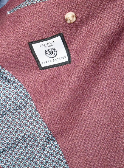 Picciano Plum Milled Basketweave Jacket