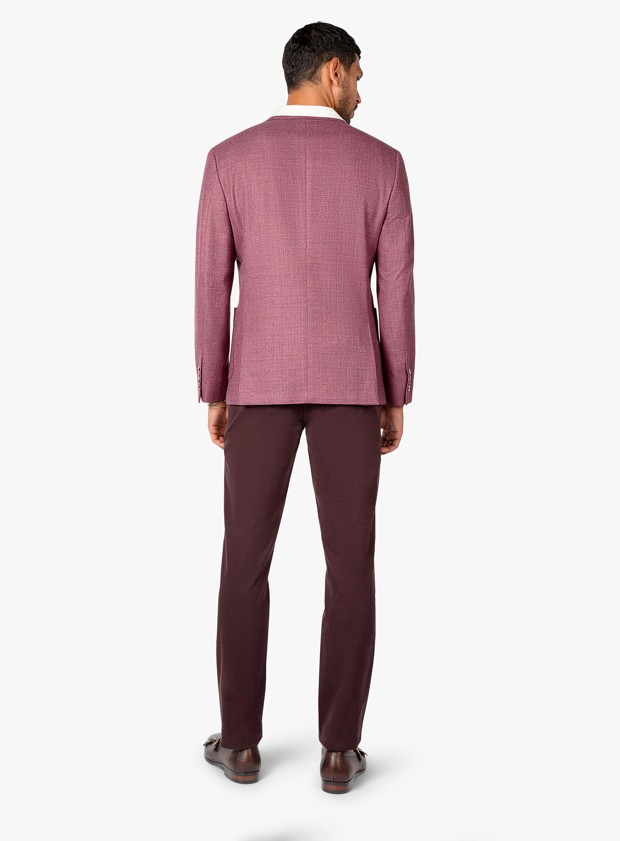 Picciano Plum Milled Basketweave Jacket