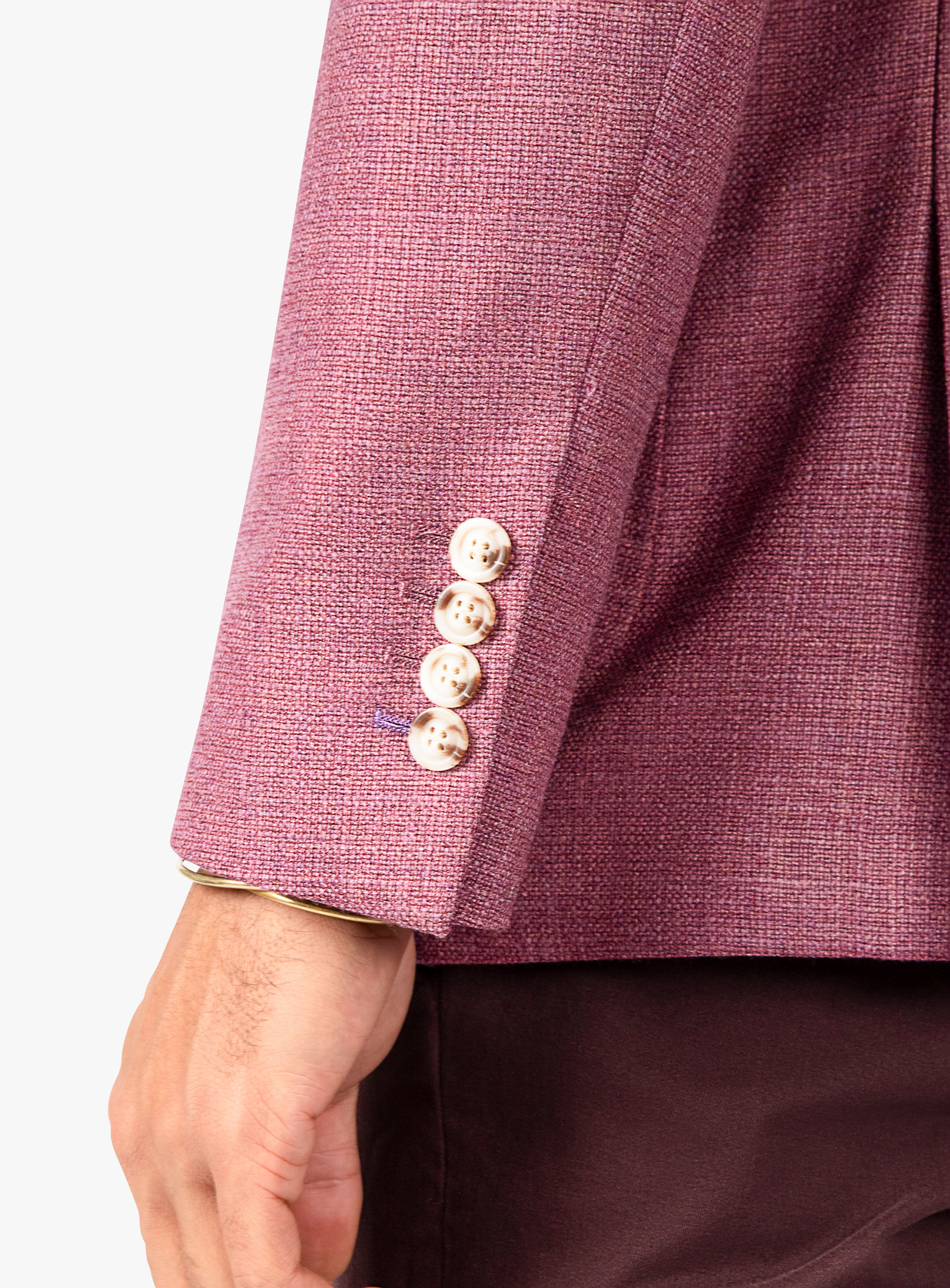 Picciano Plum Milled Basketweave Jacket