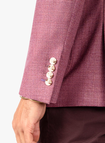 Picciano Plum Milled Basketweave Jacket