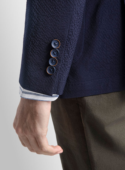 Varese Navy Seersucker Jacket