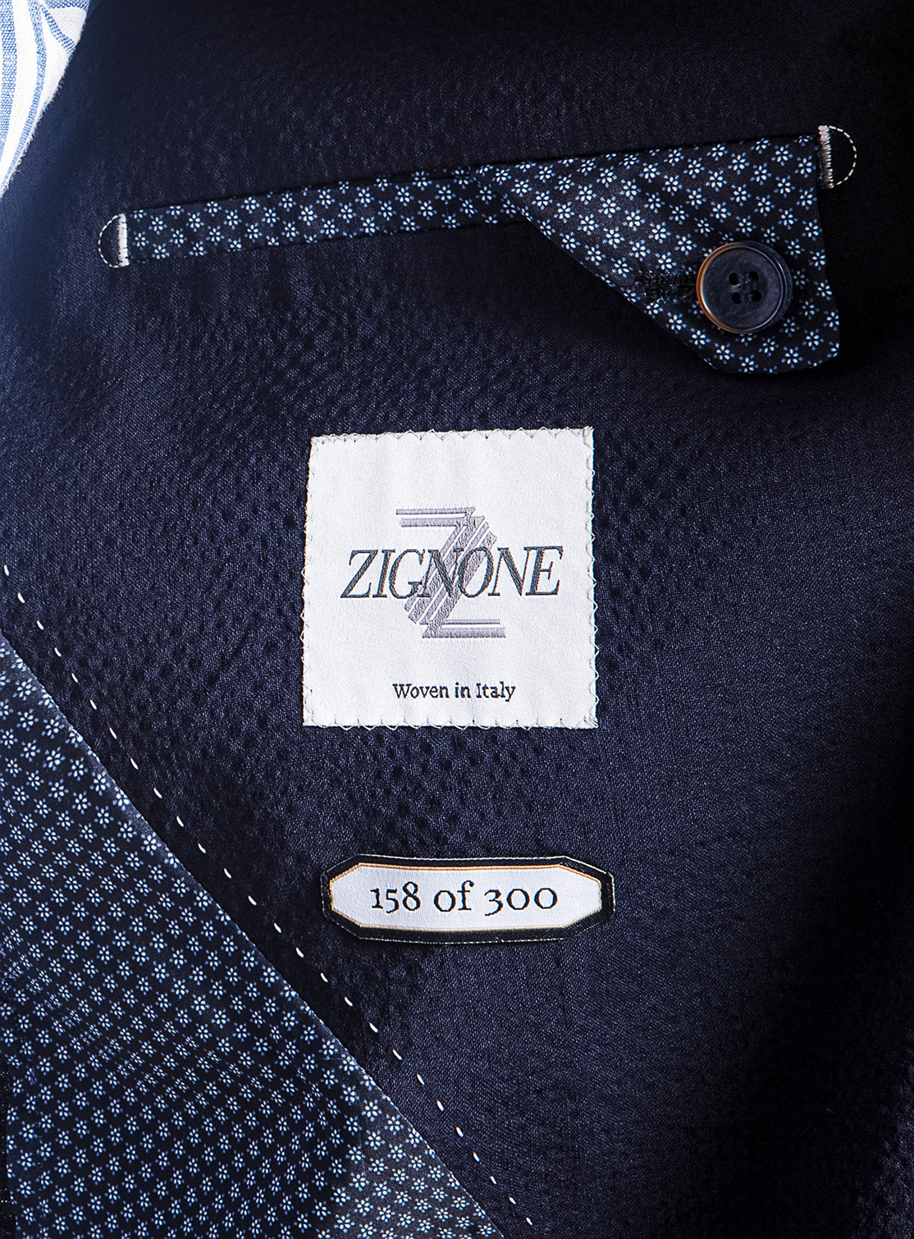 Varese Navy Seersucker Jacket