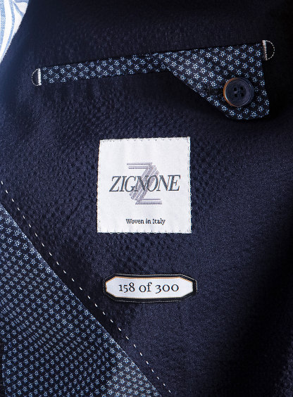 Varese Navy Seersucker Jacket