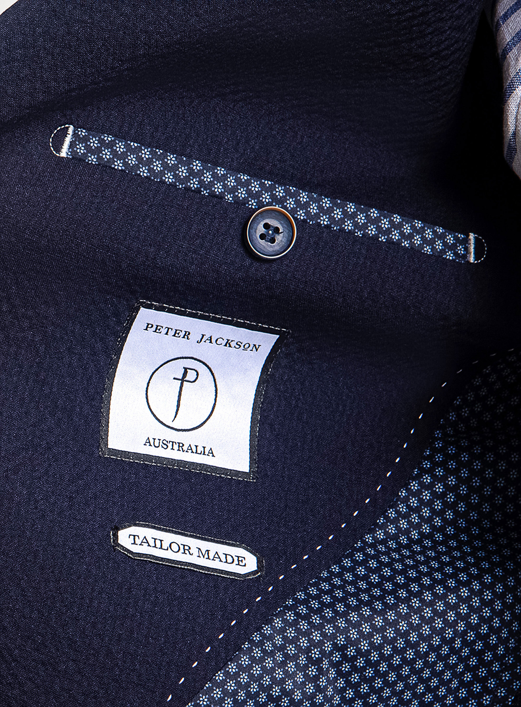 Varese Navy Seersucker Jacket