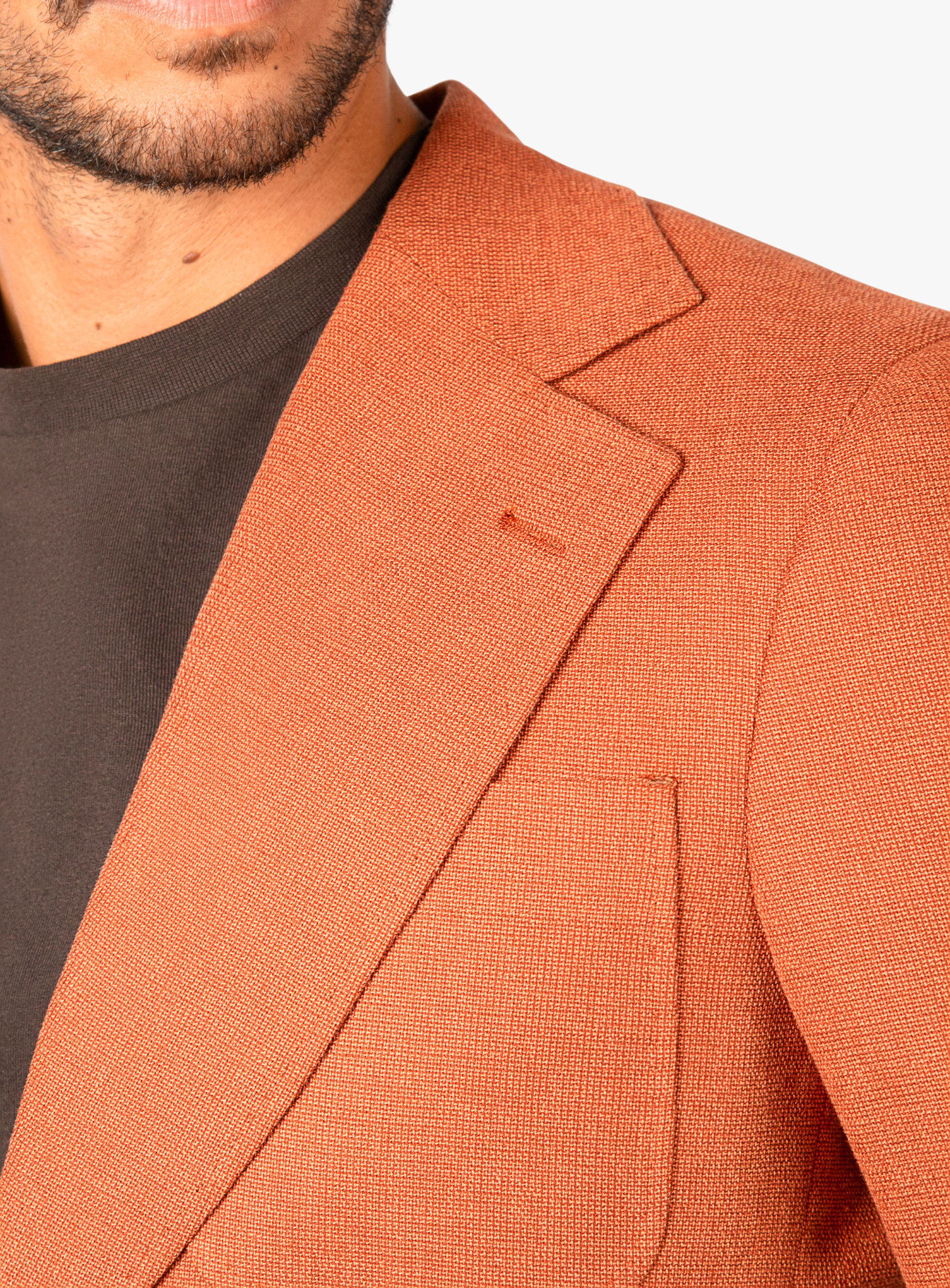 Varese Burnt Orange Basketweave Jacket