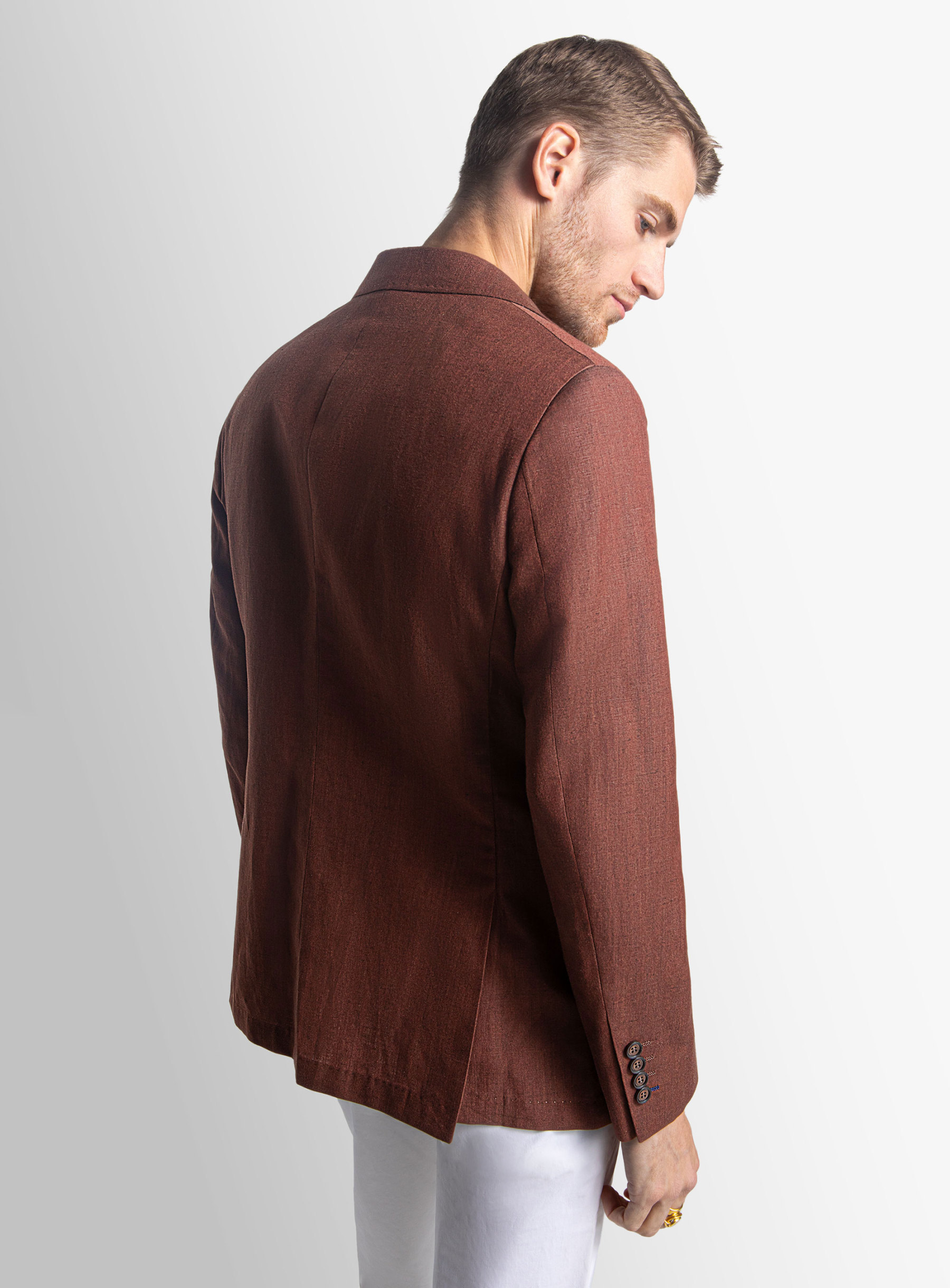 Portici Raisin Linen Blend Jacket