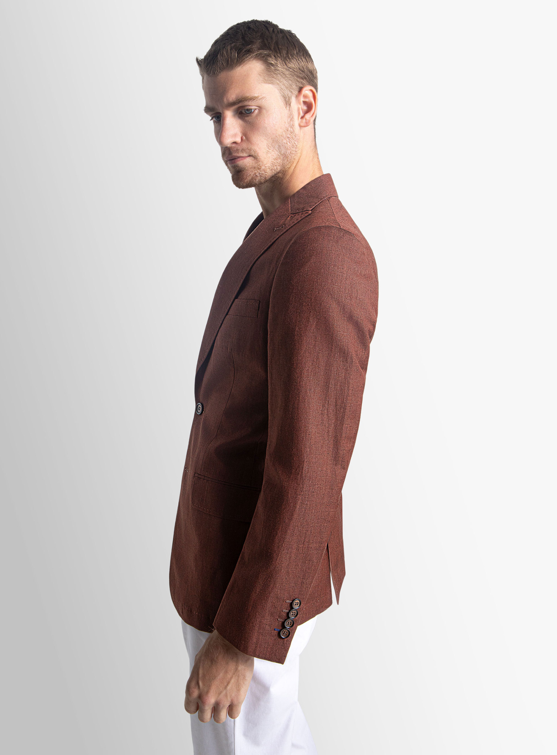 Portici Raisin Linen Blend Jacket