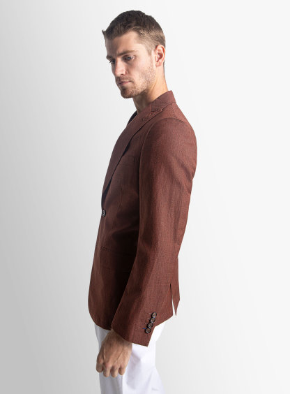Portici Raisin Linen Blend Jacket