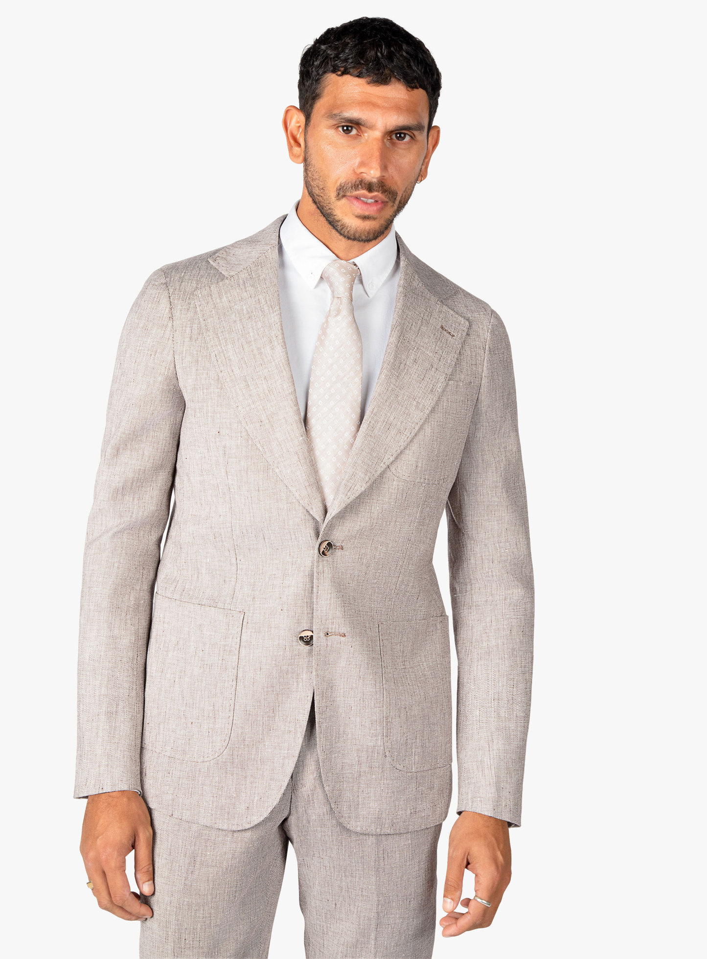 Varese Chocolate Stepped Weave Jacket