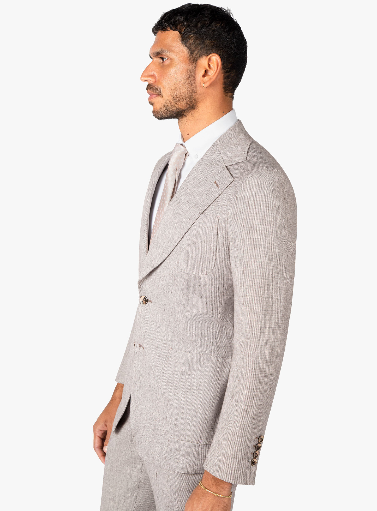Varese Chocolate Stepped Weave Jacket